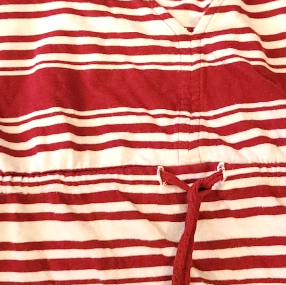 Red striped maternity top - Picture 3 of 3